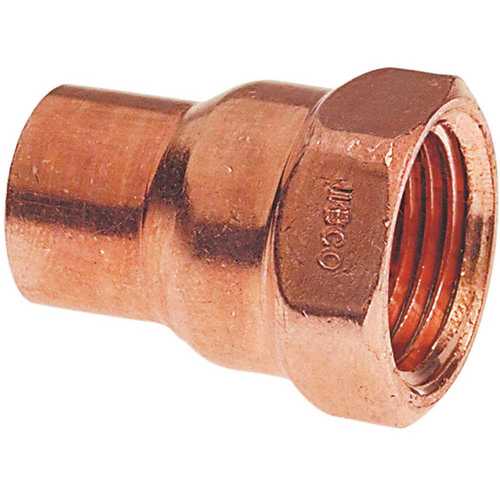 Danco, Inc C603 1 in. x 3/4 in. Copper Pressure Female Cup x FIPT Adapter
