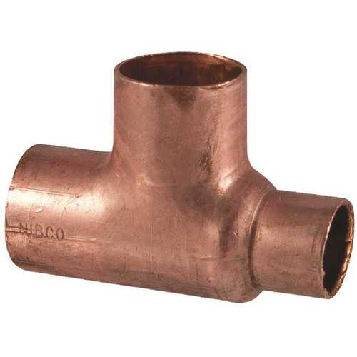 NIBCO I6111341 1 in. x 3/4 in. x 1 in. Copper Pressure Cup x Cup x Cup Tee Fitting