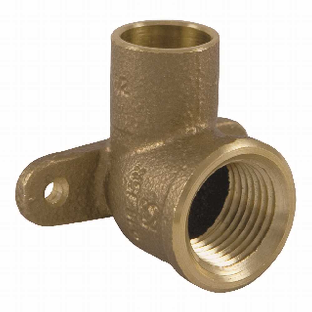 NIBCO I70735LF12 Lead-Free 1/2 in. Bronze Silicon Alloy Pressure 90a degree C x FPT Elbow Copper