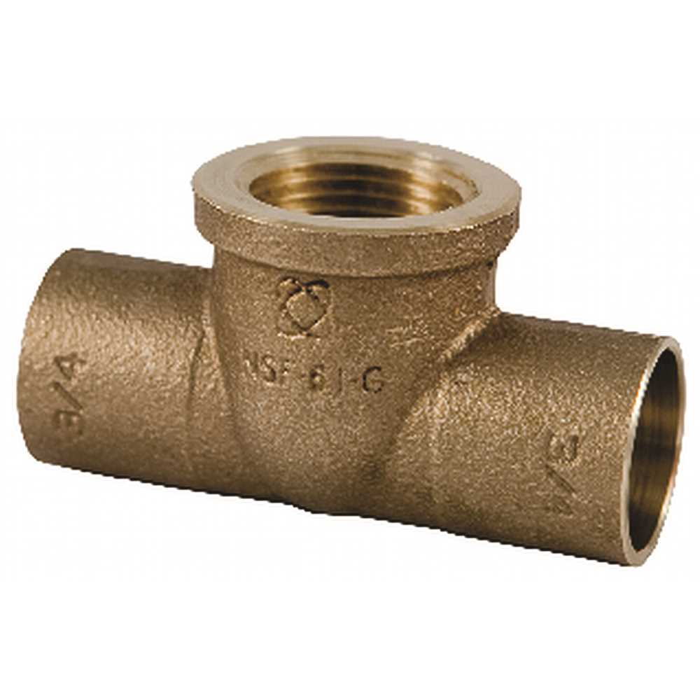 NIBCO C712LF34 3/4 in. Forged Bronze C x C x F Tee Copper