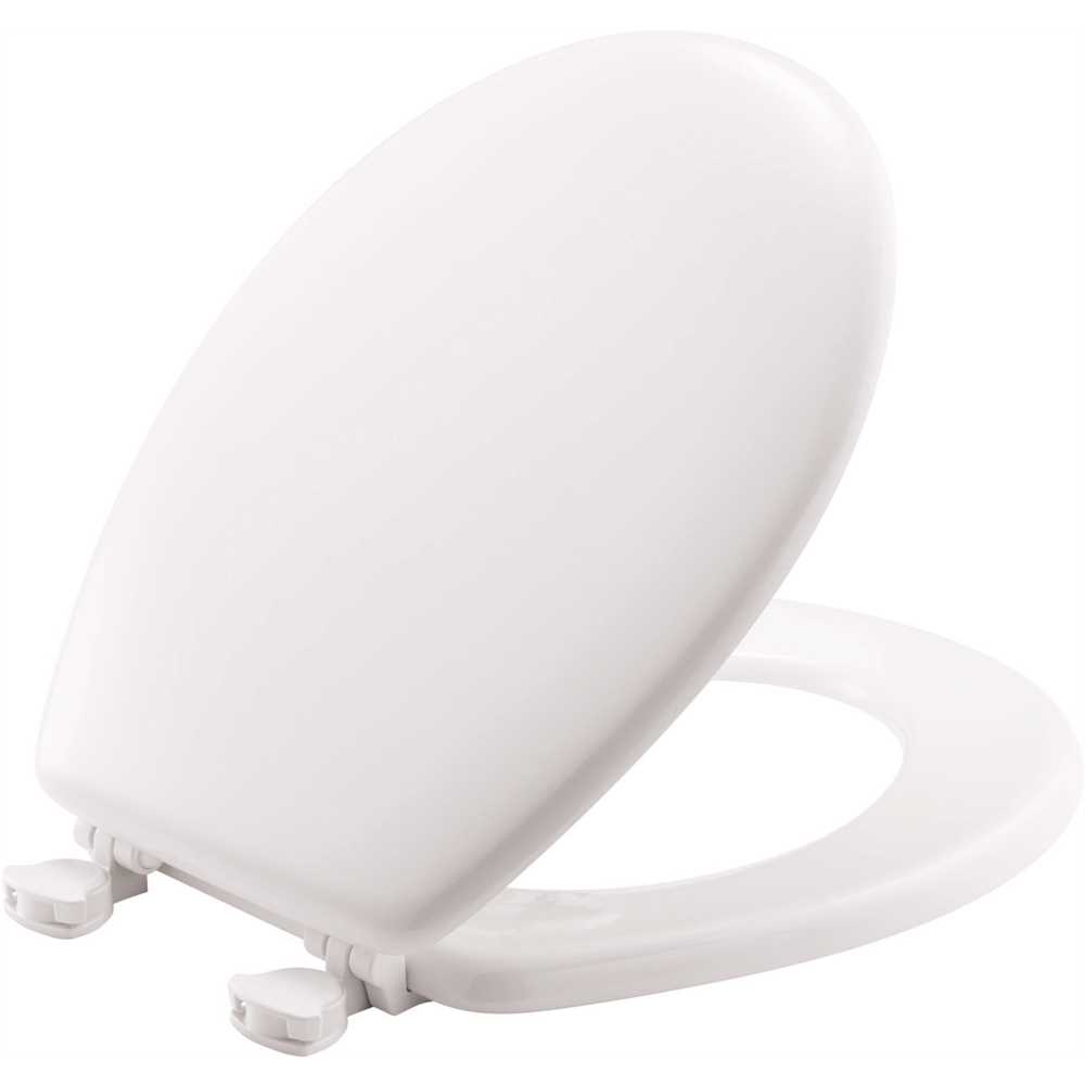 Premier 118977 000 Premier Round Closed Front Wood Toilet Seat in White