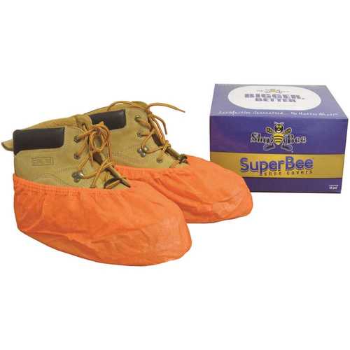 SHUBEE D SB SC BEE 151 SuperBee Orange Disposable Shoe Covers