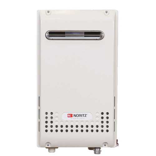 Outdoor Non-Condensing (Outdoor Vent) 9.8 GPM 199,900 BTU Residential Liquid Propane, Gas Tankless Water Heater Beige/Bisque