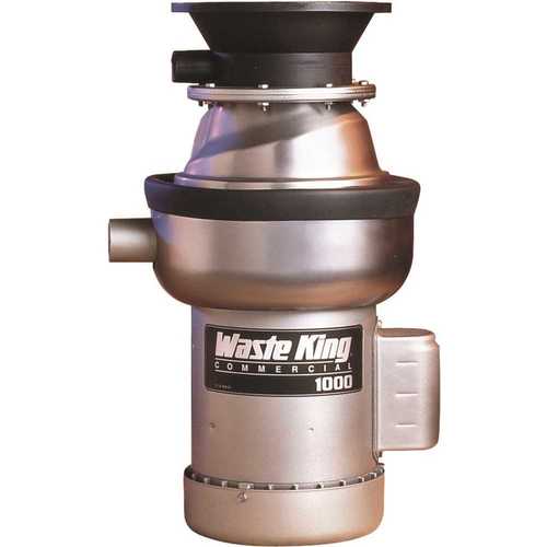 Commercial Disposal 1 HP Single Phase Feed Garbage Disposal