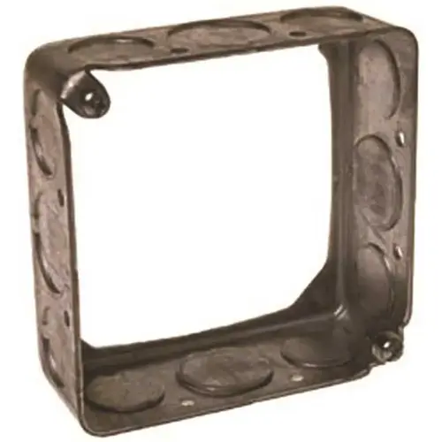 4 in. Square Extension Ring Drawn 1-1/2 in. Deep with Eight 1/2 in. and Four 3/4 in. KO's