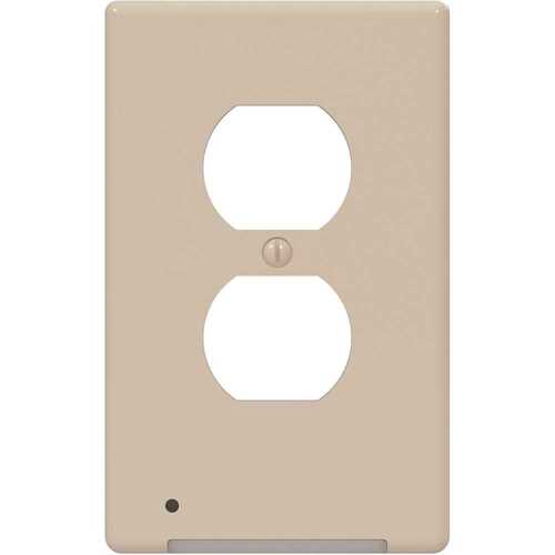 LumiCover Almond 1-Gang Core Classic Duplex Wall Plate