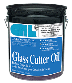 CRL Professional Glass Cutter Oil - Quart by CRL CRL 01 CRL Fletcher Gold-Tip Metal Handle Straight End Glass Cutter