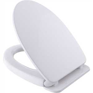 TOTO ss154#01 Traditional SoftClose Elongated Closed Front Toilet Seat in Cotton White