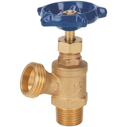 1/2 in. x 1/2 in. Brass MPT x MHT Boiler Drain