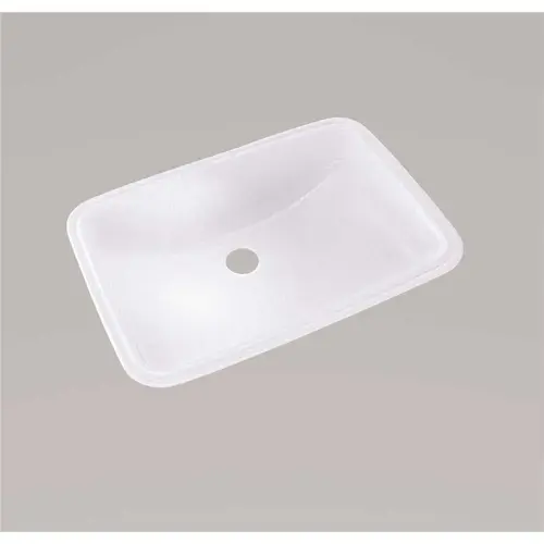 TOTO lt542g#01 19 in. Undermount Bathroom Sink with CeFiONtect in Cotton White