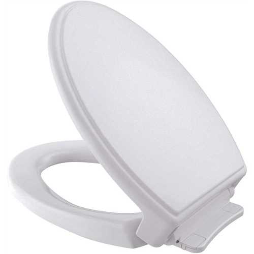 TOTO SS124#01 SoftClose Elongated Closed Front Toilet Seat in Cotton White