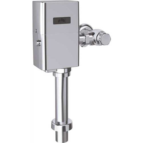 EcoPower Touchless Urinal 1.0 GPF Toilet Flushometer Valve and 12 in. Vacuum Breaker Set in Polished Chrome