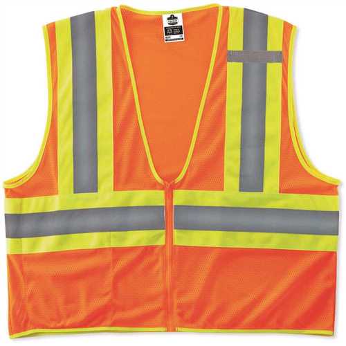 GLoWEAR Class 2 2XL/3XL Orange Hi-Vis Type R Economy 2-Tone Vest