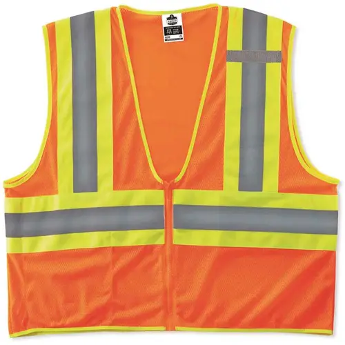 Ergodyne 8229Z GLoWEAR Class 2 2XL/3XL Orange Hi-Vis Type R Economy 2-Tone Vest