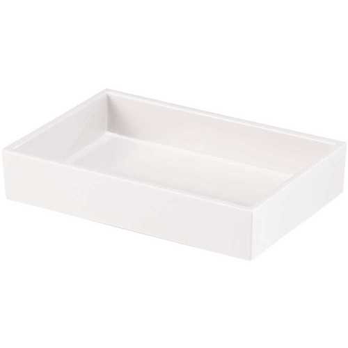 Hookless BS-MSPA3W Spa White Collection Soap Dish Melamine - pack of 3