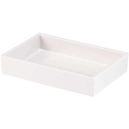 Spa White Collection Soap Dish Melamine - pack of 3