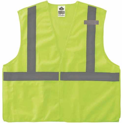 Ergodyne 8215BA GLoWEAR Class 2 L/XL Lime Hi-Vis Type R Econo Breakaway Mesh Vest