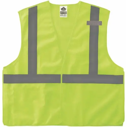 GLoWEAR Class 2 L/XL Lime Hi-Vis Type R Econo Breakaway Mesh Vest