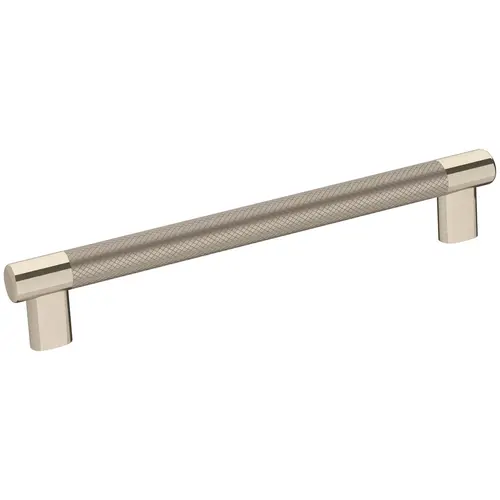 Esquire 8 in (203 mm) Center-to-Center Polished Nickel/Stainless Steel Cabinet Pull