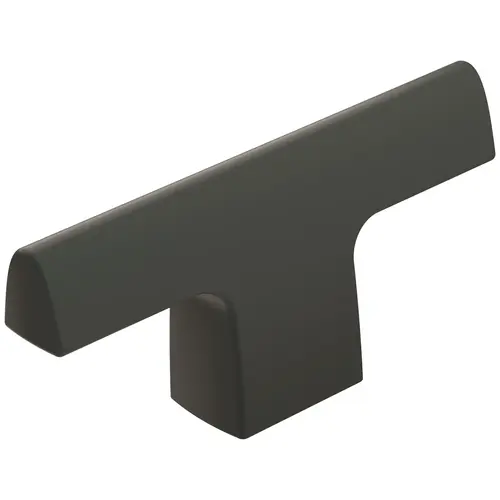 Riva 2-1/2 in (64 mm) Length Matte Black Cabinet Knob