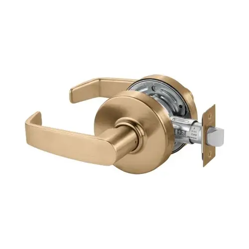 7 Line U15 Passage Lever Lockset, Satin Bronze