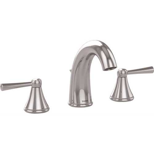 Silas 8 in. Widespread 2-Handle Bathroom Faucet in Polished Chrome