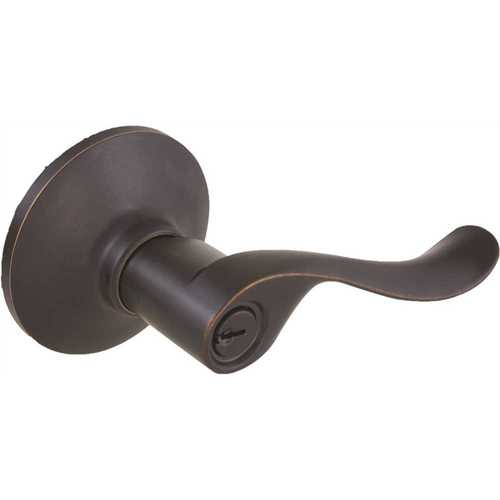 Burgundy Aged Bronze Keyed Entry Door Lever