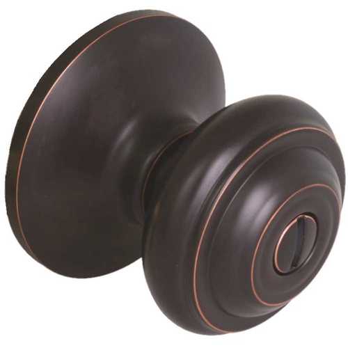Defiant TDX710B Madrid Aged Bronze Bed and Bath Door Knob