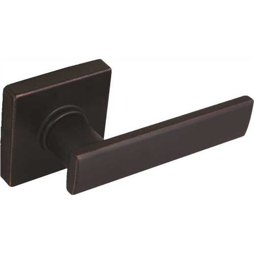Westwood Aged Bronze Hall and Closet Door Lever with Square Rose