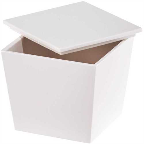 Hookless BS-MSPA1W Spa White Collection Cotton Container Melamine - pack of 3