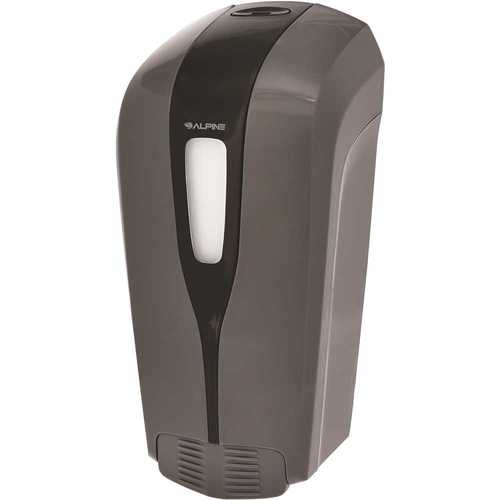 ALPINE 427-L-GRY Aspen Commercial 475 ml Gray Refillable Manual Liquid Soap Dispenser