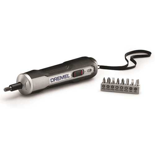Dremel GO-01 GO 4-Volt Max Lithium-Ion 1.8 in. Cordless 1/4 in. Chuck Plastic Screwdriver with USB Charger and Insert Bits