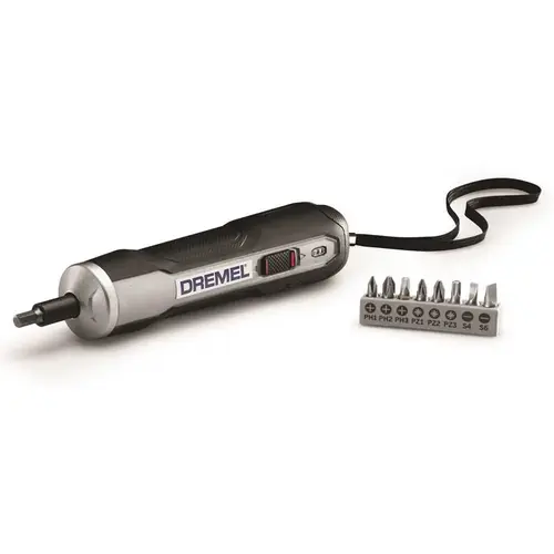 GO 4-Volt Max Lithium-Ion 1.8 in. Cordless 1/4 in. Chuck Plastic Screwdriver with USB Charger and Insert Bits Gray