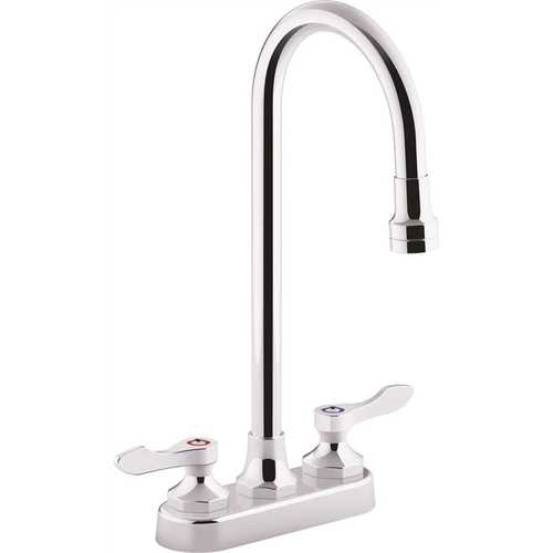 Kohler K-400T70-4ANL-CP Triton Bowe 0.5 GPM 4 in. Centerset 2-Handle Bathroom Faucet with Laminar Flow in Polished Chrome