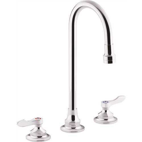 Kohler K-800T70-4ANL-CP Triton Bowe 0.5 GPM 8 in. Widespread 2-Handle Bathroom Faucet with Laminar Flow in Polished Chrome