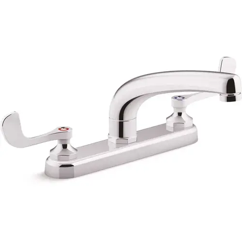 Triton Bowe 1.5 GPM 8 in. Widespread 2-Handle Kitchen Faucet with Aerated Flow in Polished Chrome