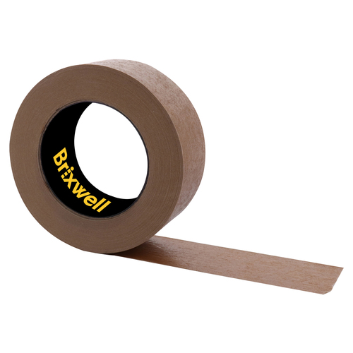Brixwell DKH100006-XCP4 4 Rolls - Flatback Brown Paper Packing Tape 2 Inch x 60 Yard Made in the USA