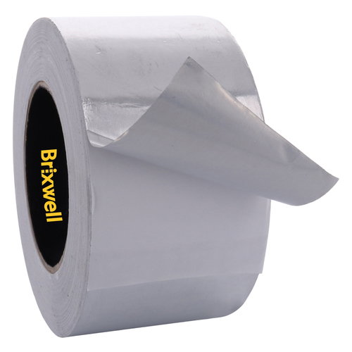 Brixwell AFT30050-XCP6 6 Rolls - Aluminum Foil Tape 3 Inch x 50 Yards Multi-Purpose Professional Grade Made in USA