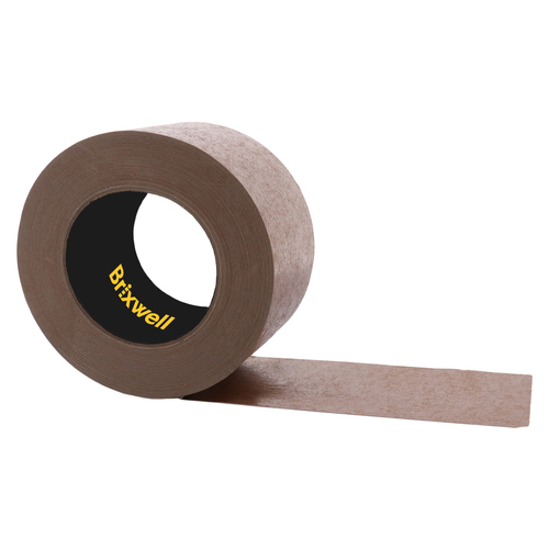 Brixwell FBT30060BRN-XCP2 2 Rolls - Flatback Brown Paper Packing Tape 3 Inch x 60 Yard Made in the USA
