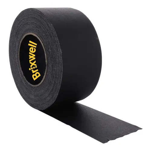 Gaffer Tape Matte Black Professional Grade 3 Inch x 50 Yards Heavy Duty Gaffers Tape Non-Reflective Multipurpose Made in the USA - pack of 12