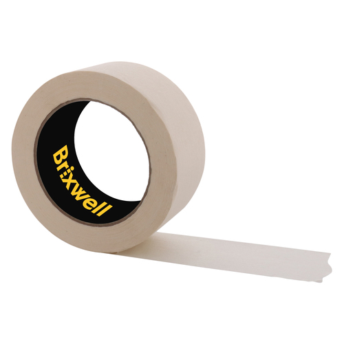 Brixwell MT20045 Pro Grade General Purpose Masking Tan Tape 2 Inch x 45 Yard Made in the USA