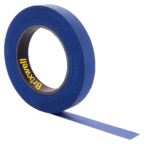Brixwell PT03460B Pro Blue Painters Masking Tape 3/4 Inch x 60 Yard Made in the USA