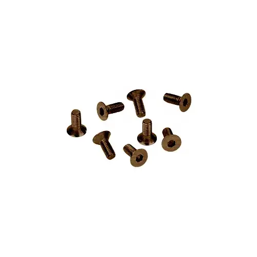 CRL A612ABRZ Antique Bronze 6 mm x 12 mm Cover Plate Flat Allen Head Screws