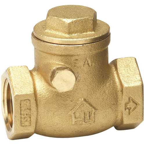 Homewerks Worldwide 240-2-12-12 1/2 in. Lead Free Brass FIP x FIP Swing Check Valve