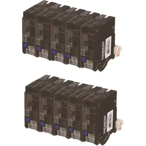 15 Amp Single Pole Combination AFCI Circuit Breakers - pack of 10