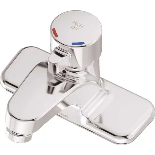 Scot 4 in. Centerset Single-Handle Metering Bathroom Faucet with IPS Connections in Chrome