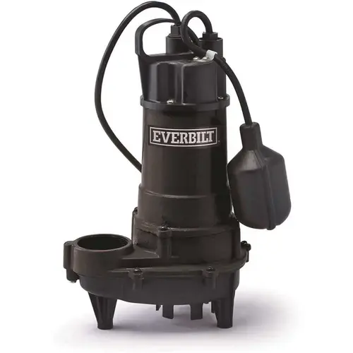 ECO-FLO Products HDEFR50W Everbilt 1/2 HP Effluent Pump with Tethered Switch