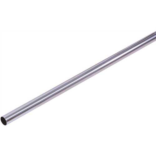 Design House 559120 60 in. Stainless Steel Shower Rod in Polished Chrome - pack of 5