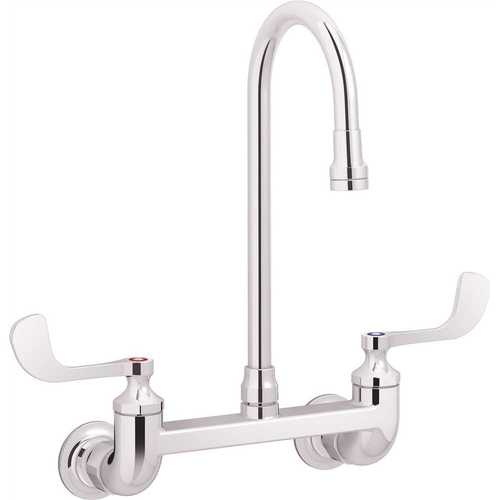 Triton Bowe Single-Handle Wall Mount Utility Faucet in Polished Chrome