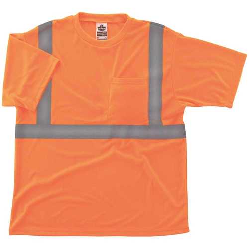 Ergodyne 8289 GloWear  Large Hi Vis Orange Type R Class 2 T-Shirt